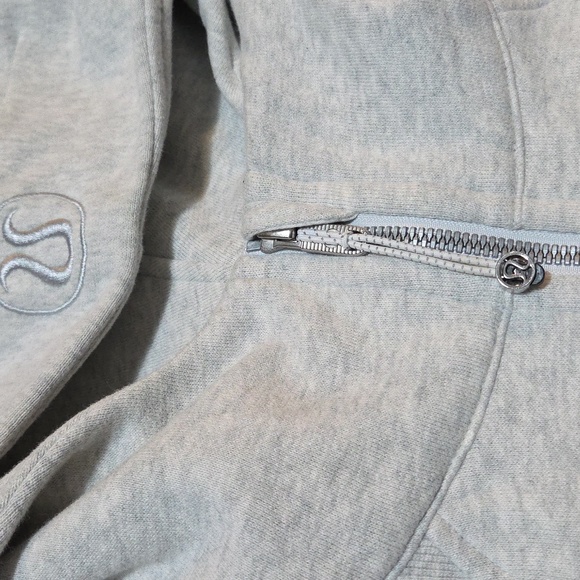 Lululemon Scuba Oversized Half Zip Hoodie *Heathered Core Ultra Light Grey M/L - Picture 7 of 16